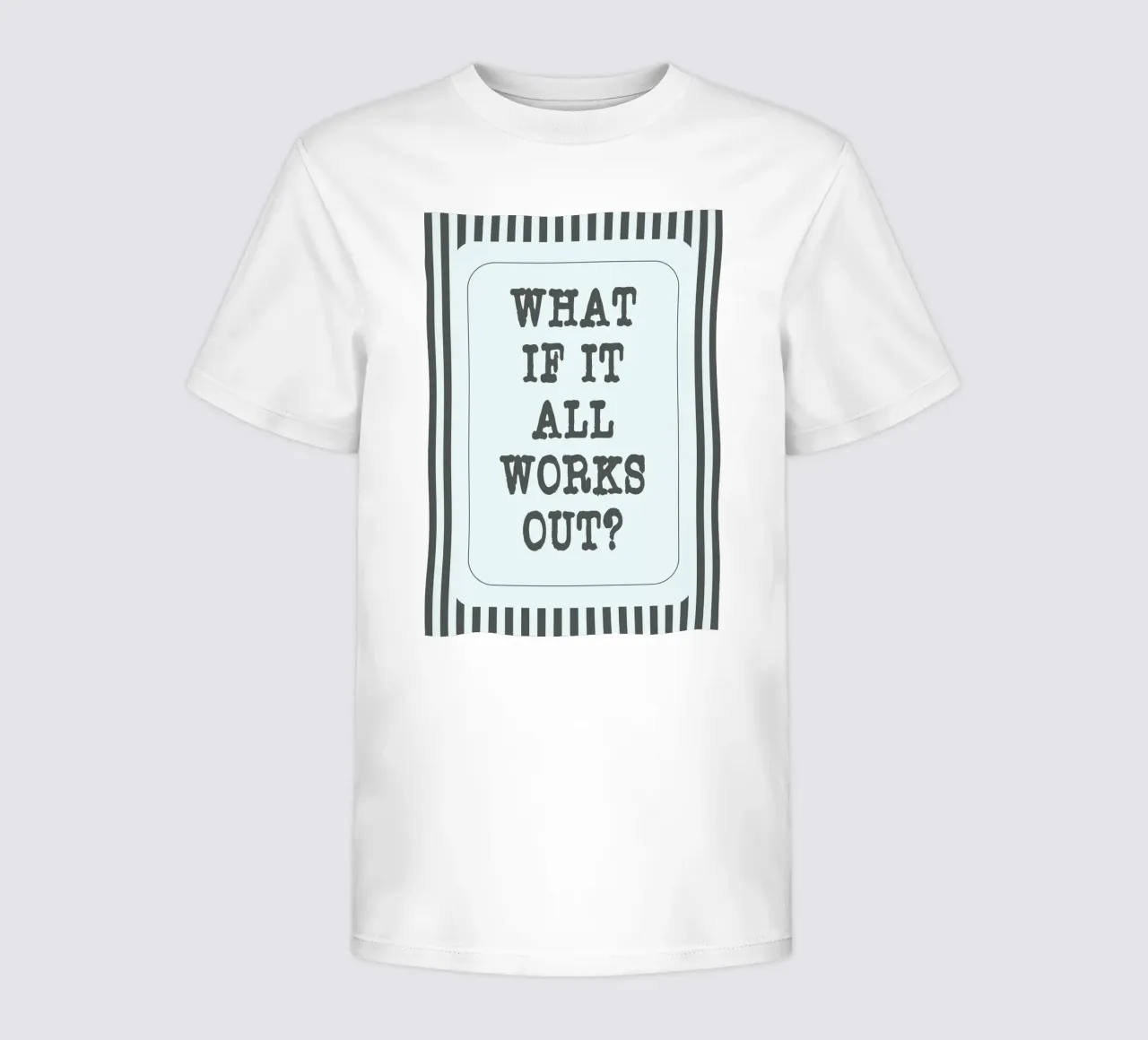 what if it all works out t-shirt bambini da zaidza