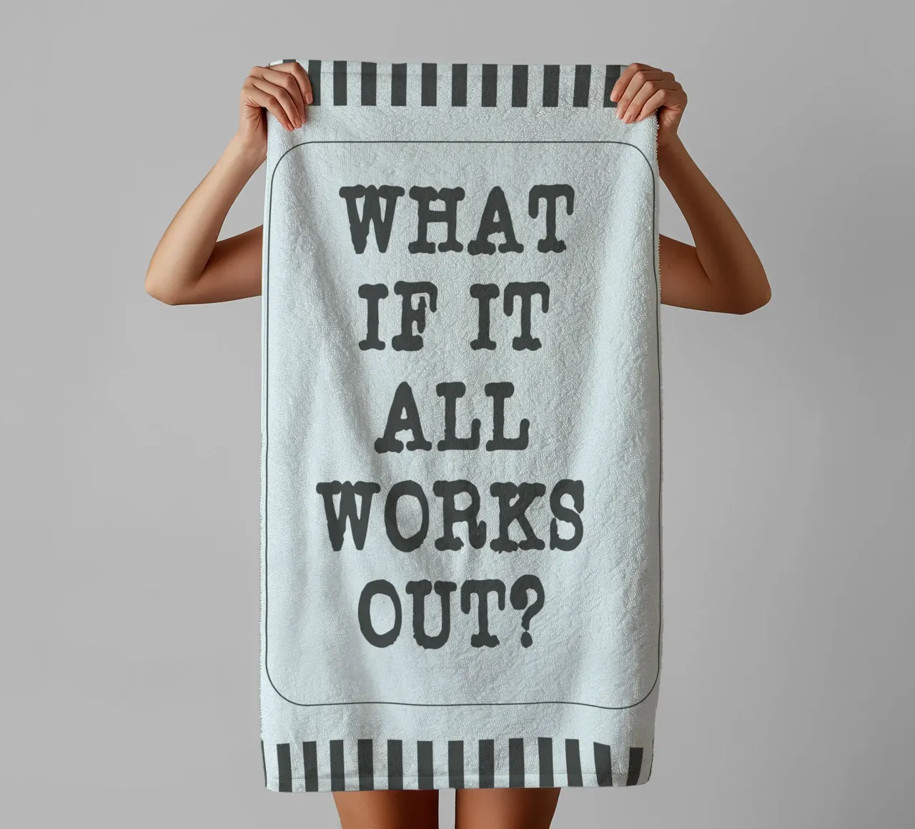 what if it all works out towel by zaidza