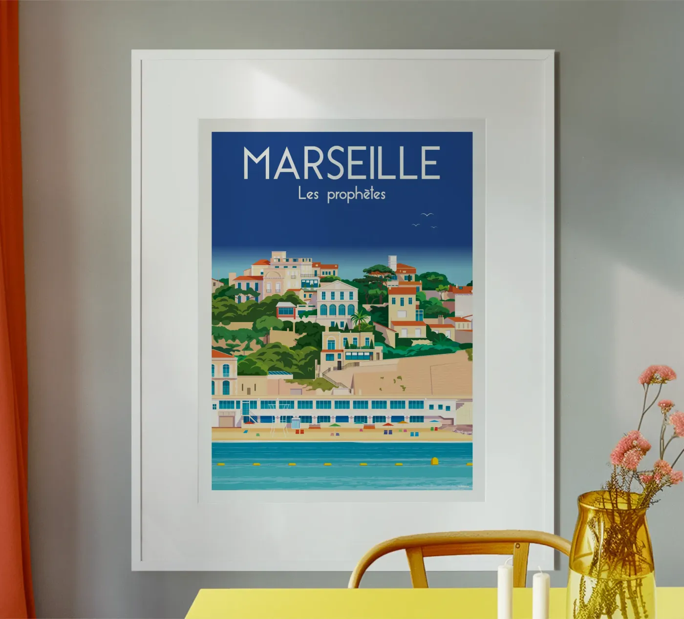 Marseille poster by Raphaël Delerue