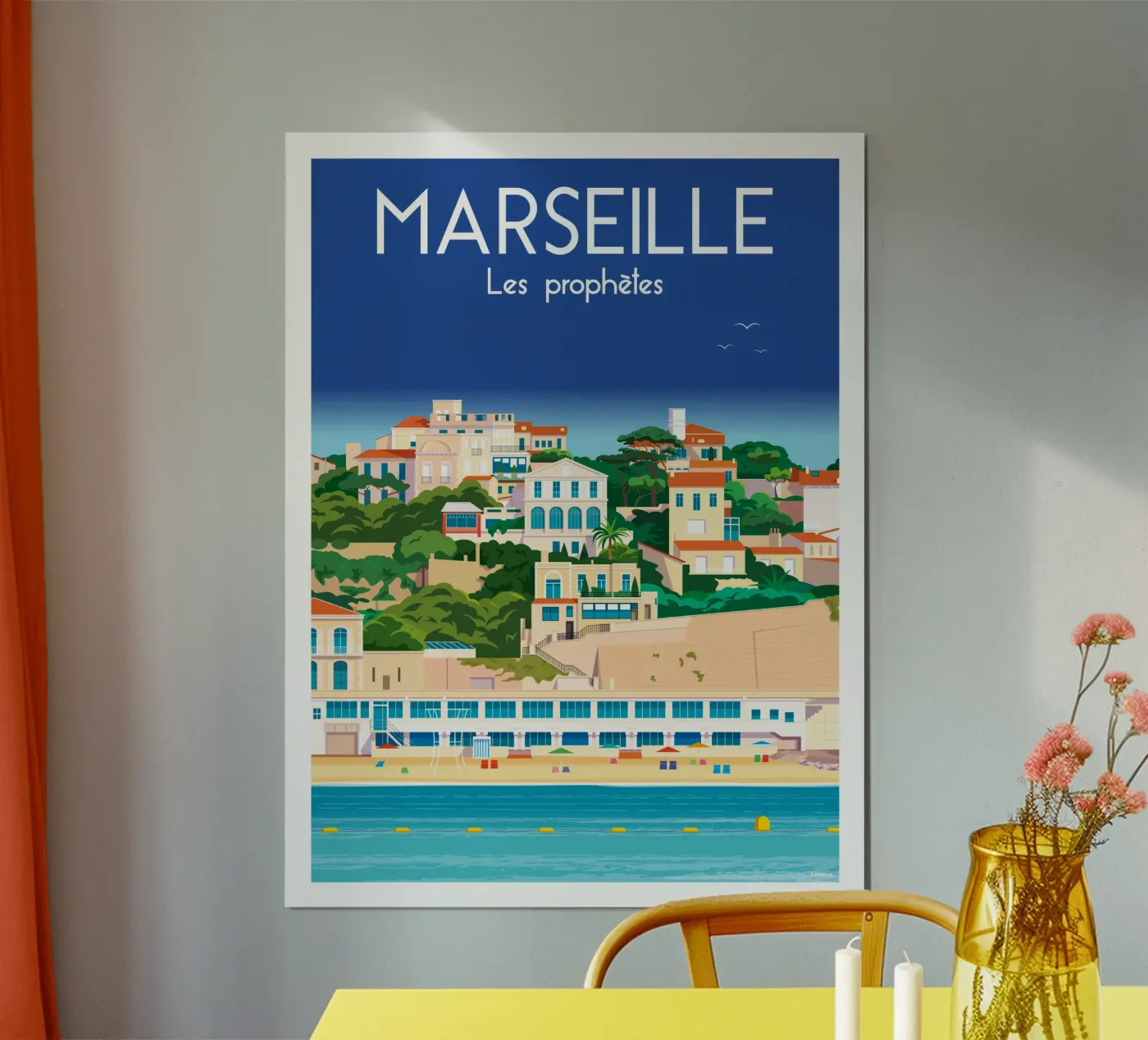 Marseille poster by Raphaël Delerue