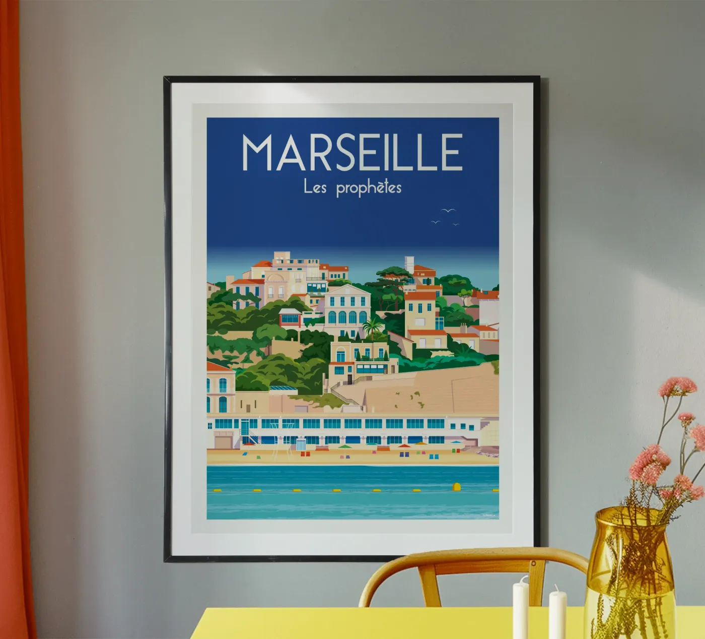 Marseille poster by Raphaël Delerue