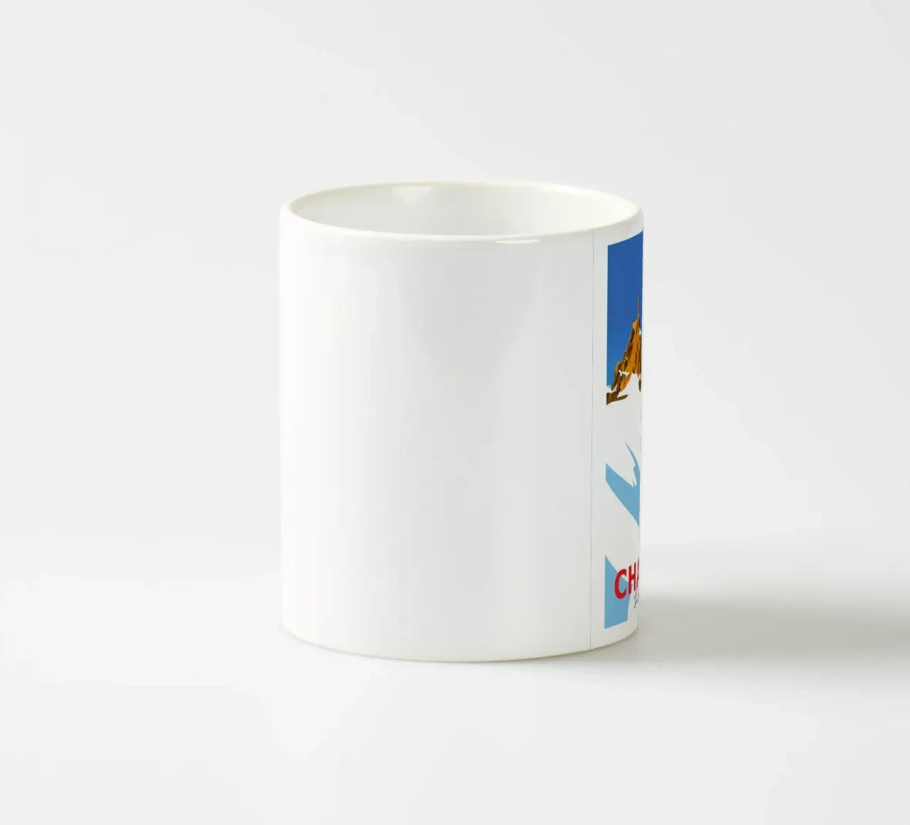 Chamonix l'Aiguille du Midi tazza in ceramica da Raphaël Delerue