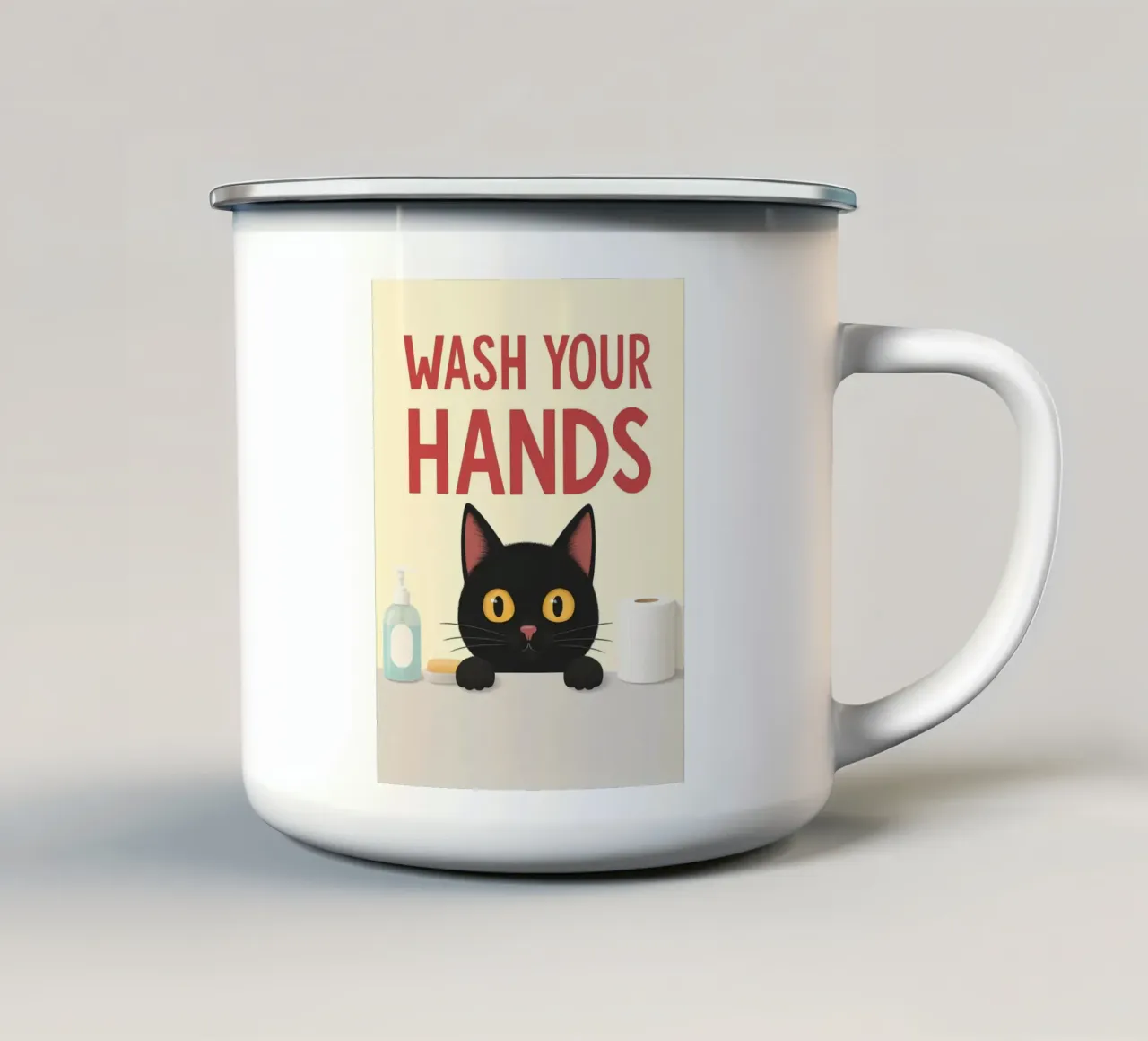 lavare la mano tazza in smalto da zaidza