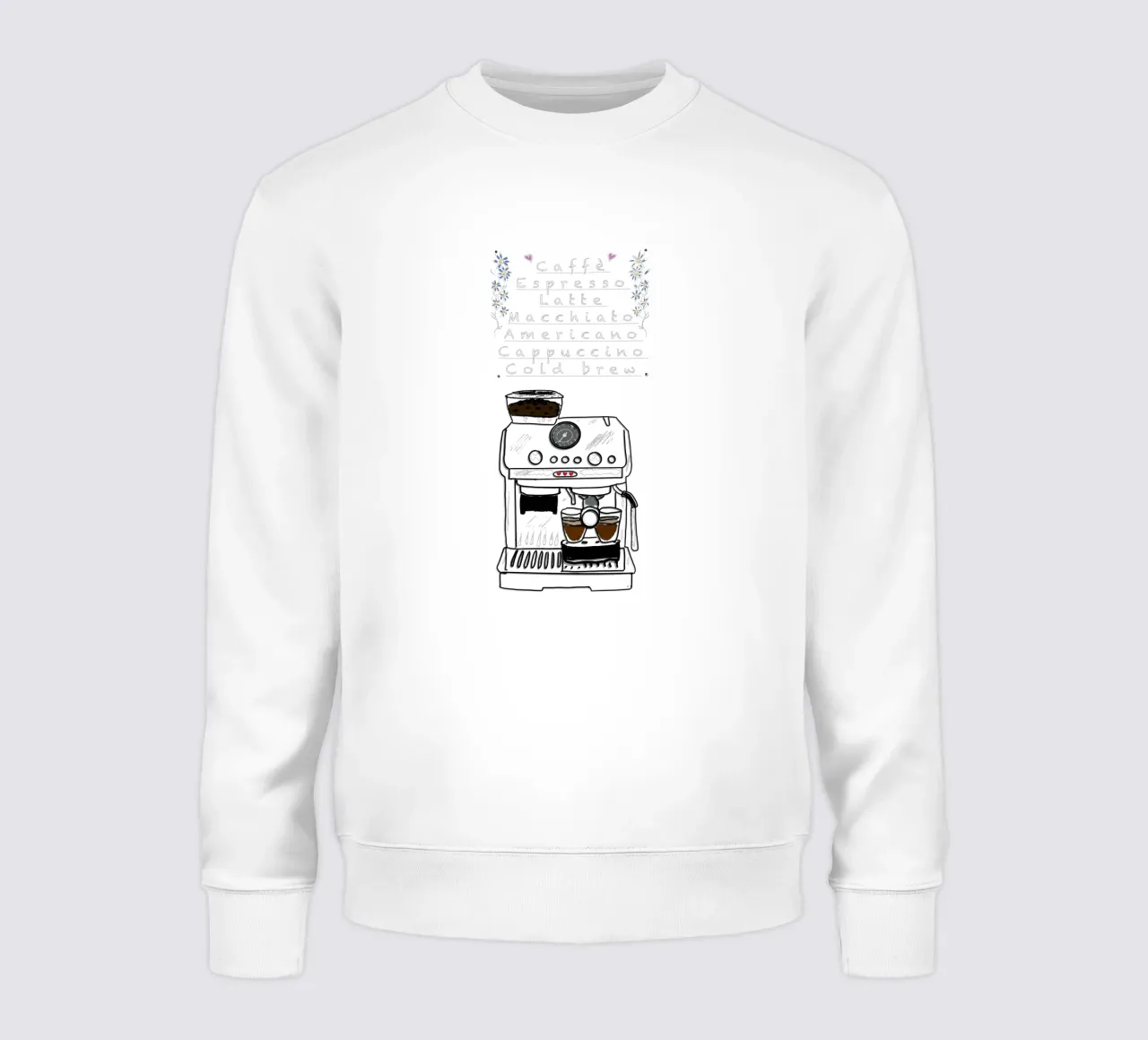 Espresso,Caffe,Latte.... felpa da Nica Colorie