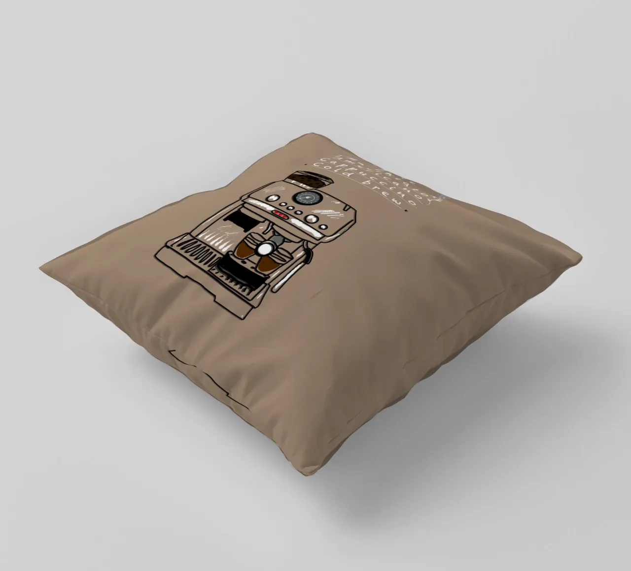 Espresso,Caffe,Latte.... cuscino da Nica Colorie