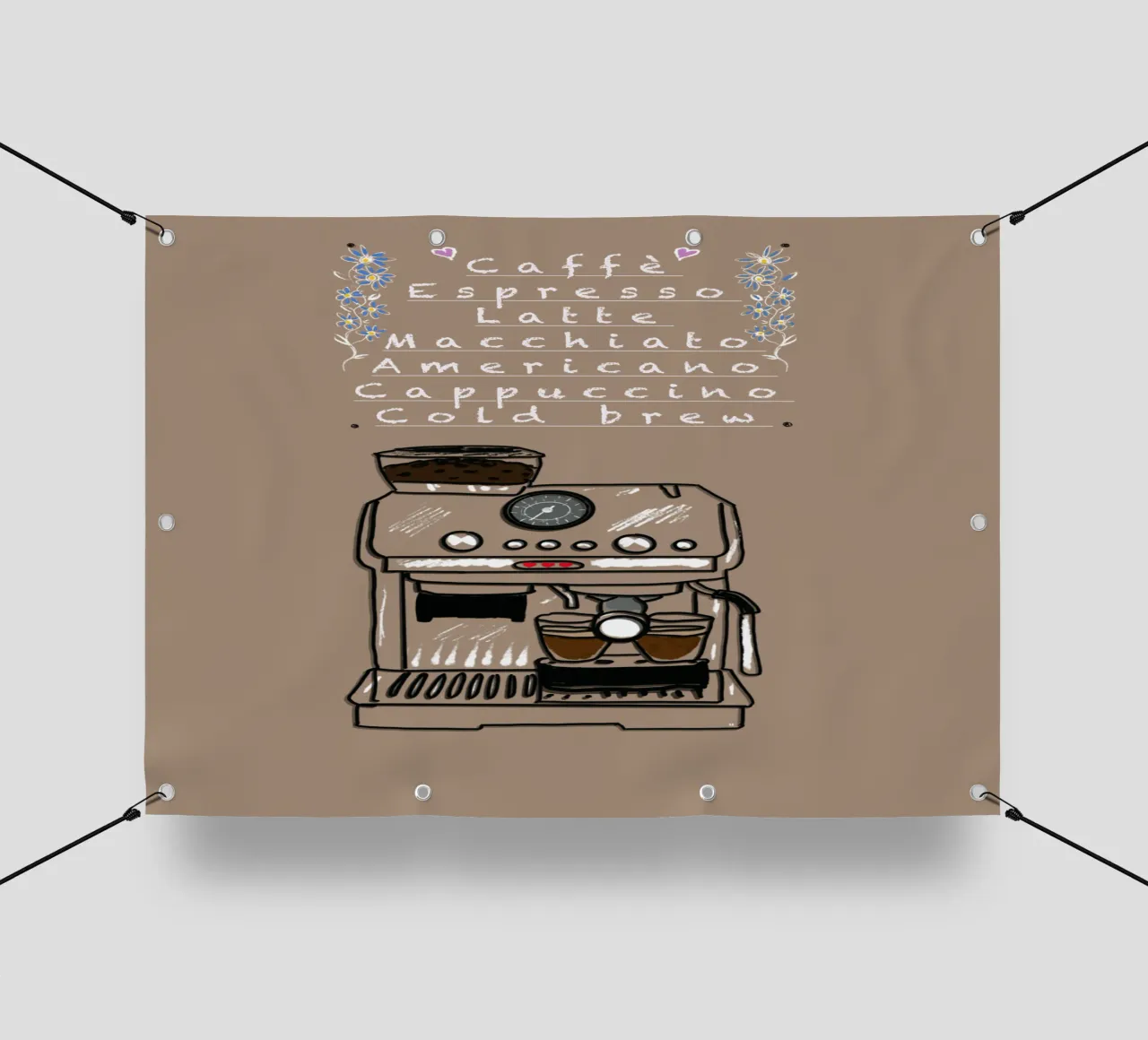 Espresso,Caffe,Latte.... telo in pvc da Nica Colorie