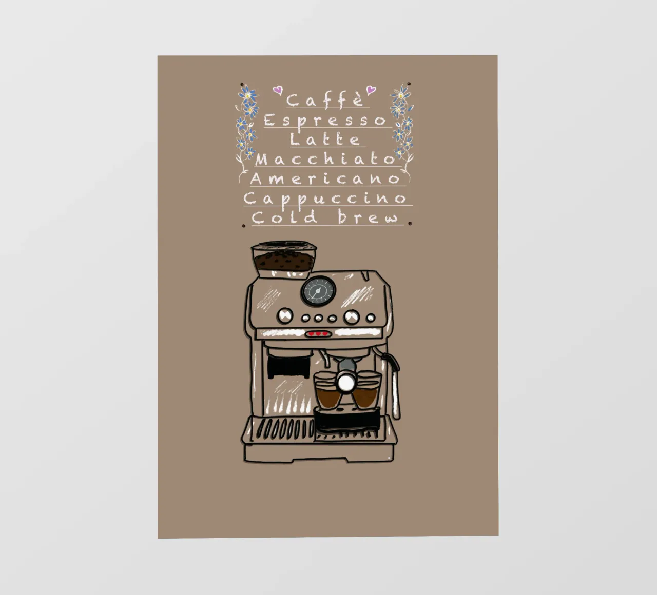 Espresso,Caffe,Latte.... telo in pvc da Nica Colorie