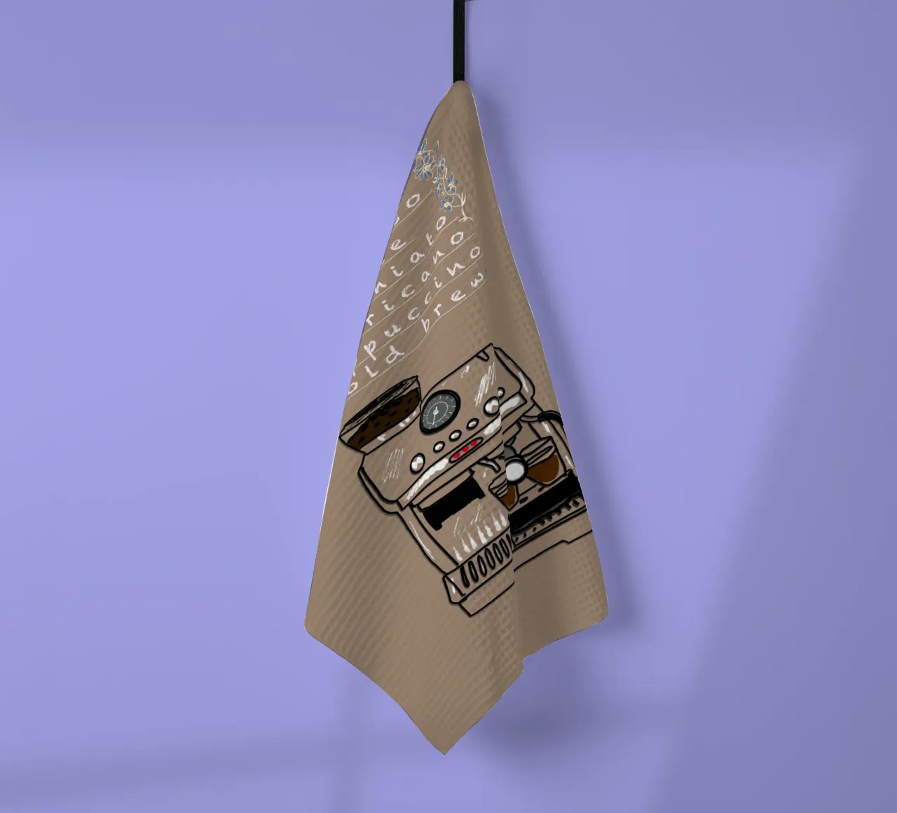 Espresso,Caffe,Latte.... canovaccio da cucina da Nica Colorie