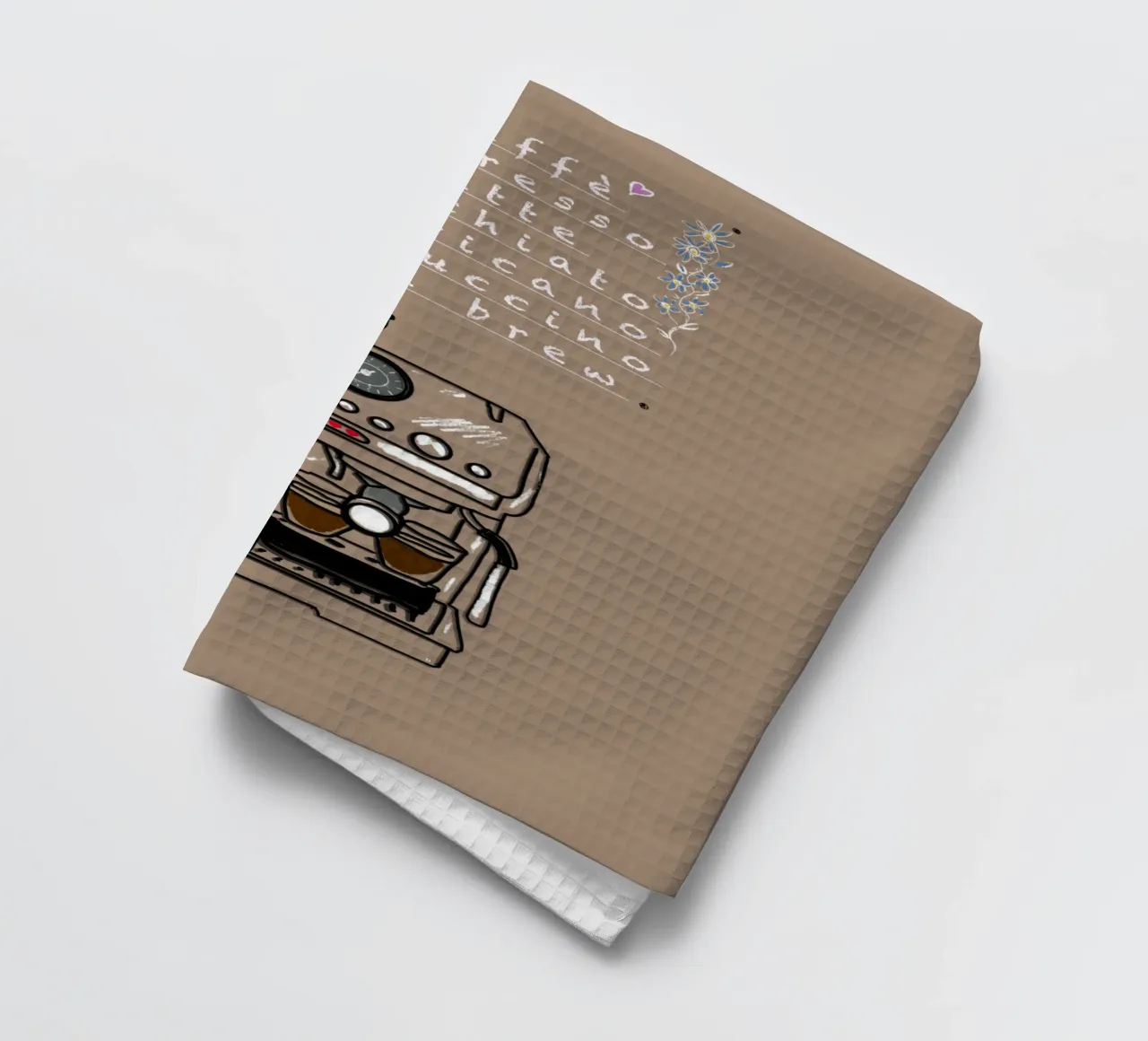 Espresso,Caffe,Latte.... canovaccio da cucina da Nica Colorie