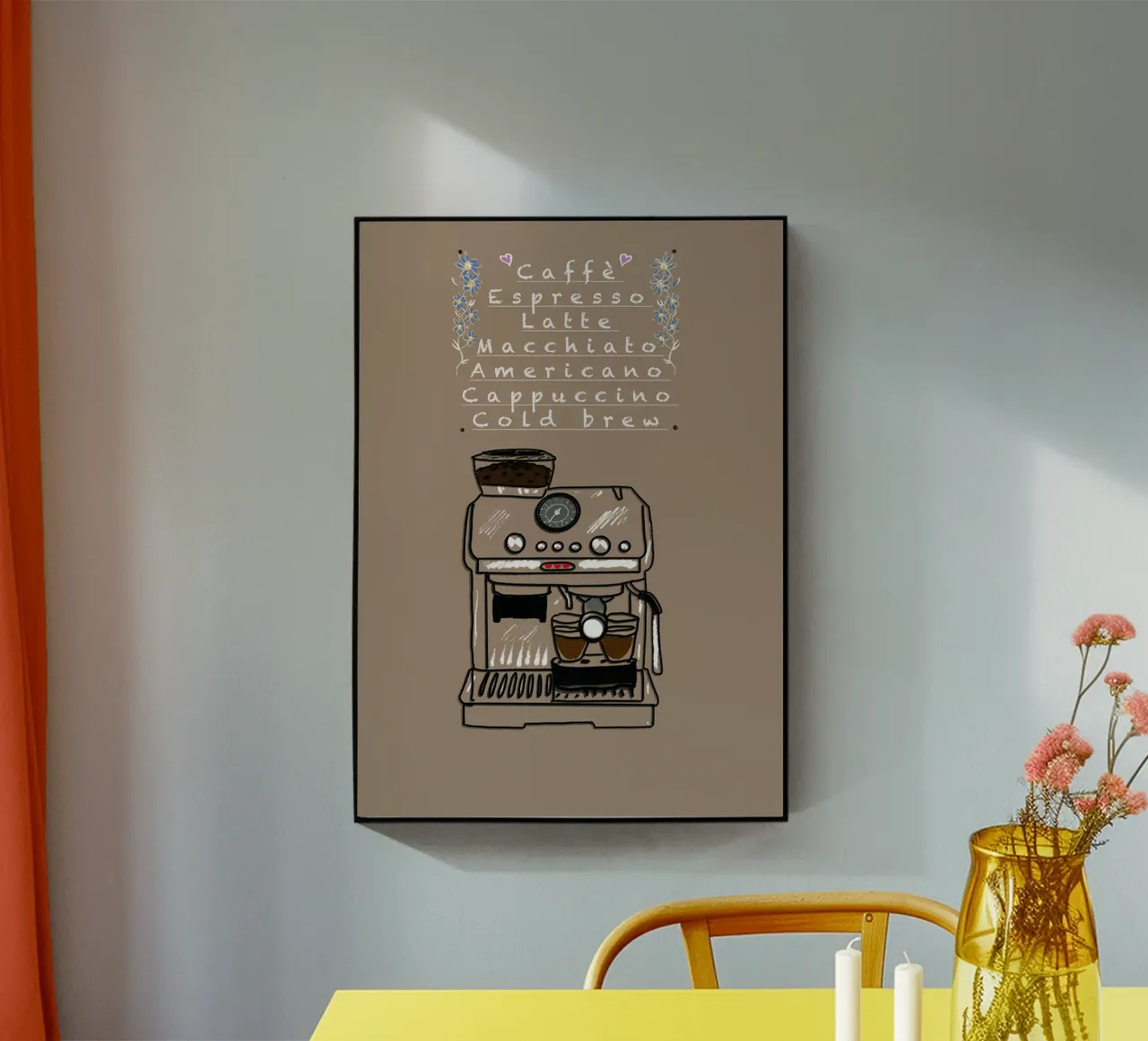 Espresso,Caffe,Latte.... plexiglass da Nica Colorie