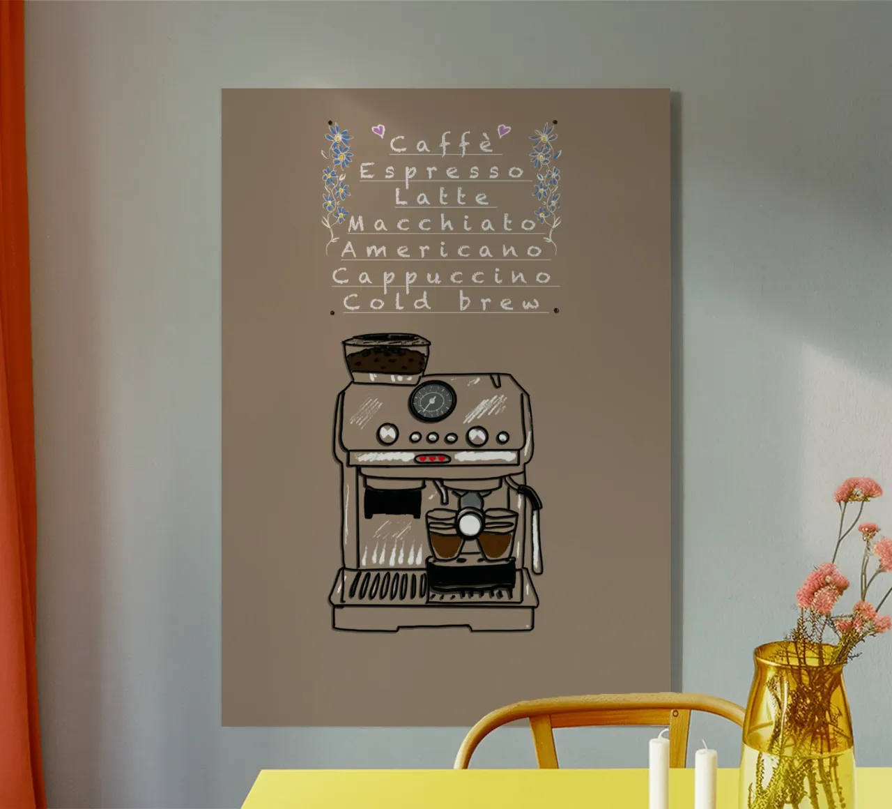 Espresso,Caffe,Latte.... plexiglass da Nica Colorie