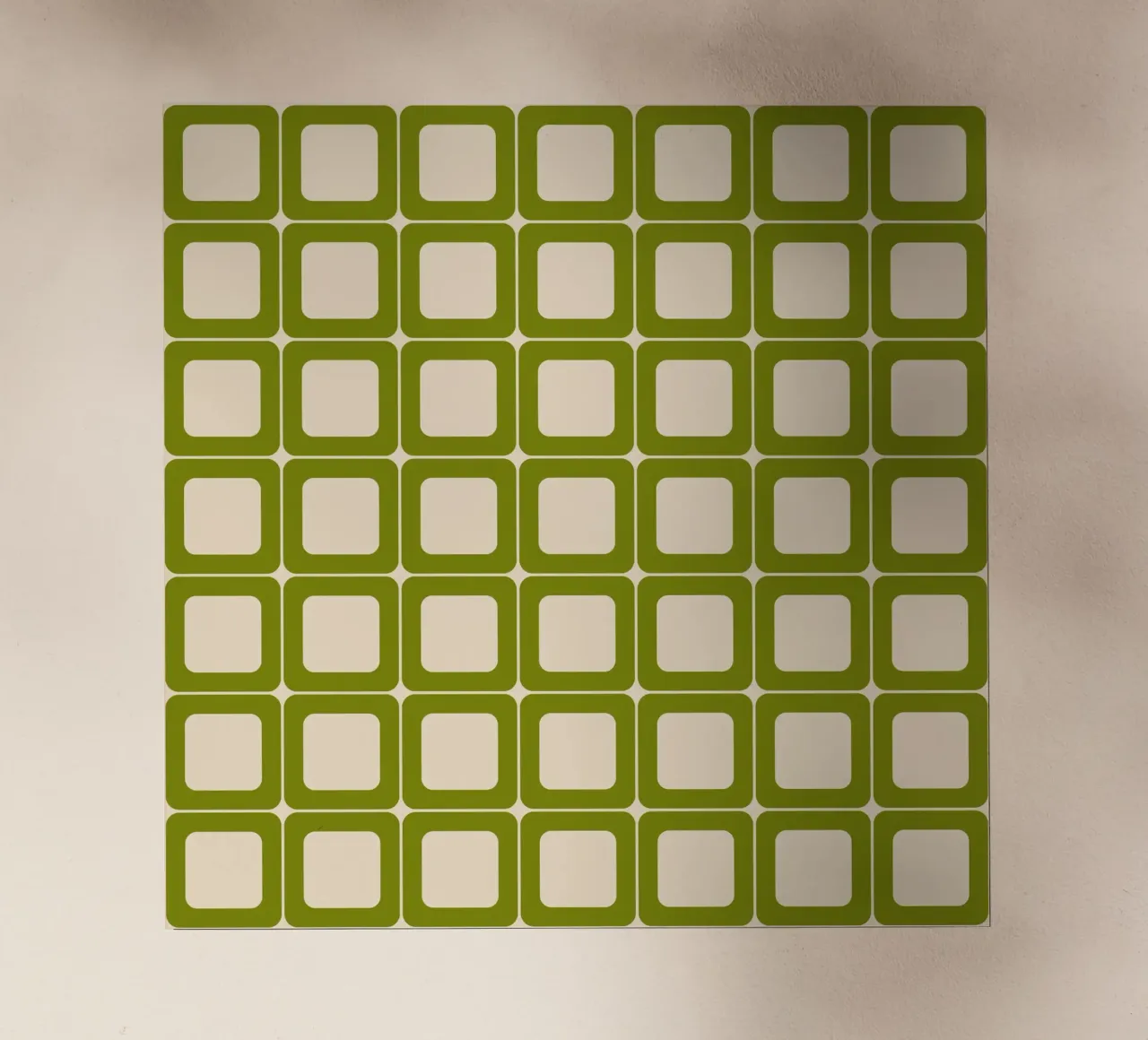 Quadrati verdi retrò 60s Vibes pellicola backlit da Timeless moderna
