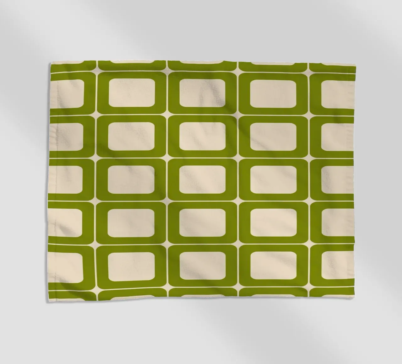 Quadrati verdi retrò 60s Vibes telo mare da Timeless moderna