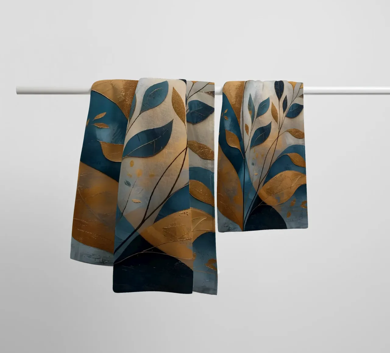 Feuilles d'or serviette de bain de Artistic-shop