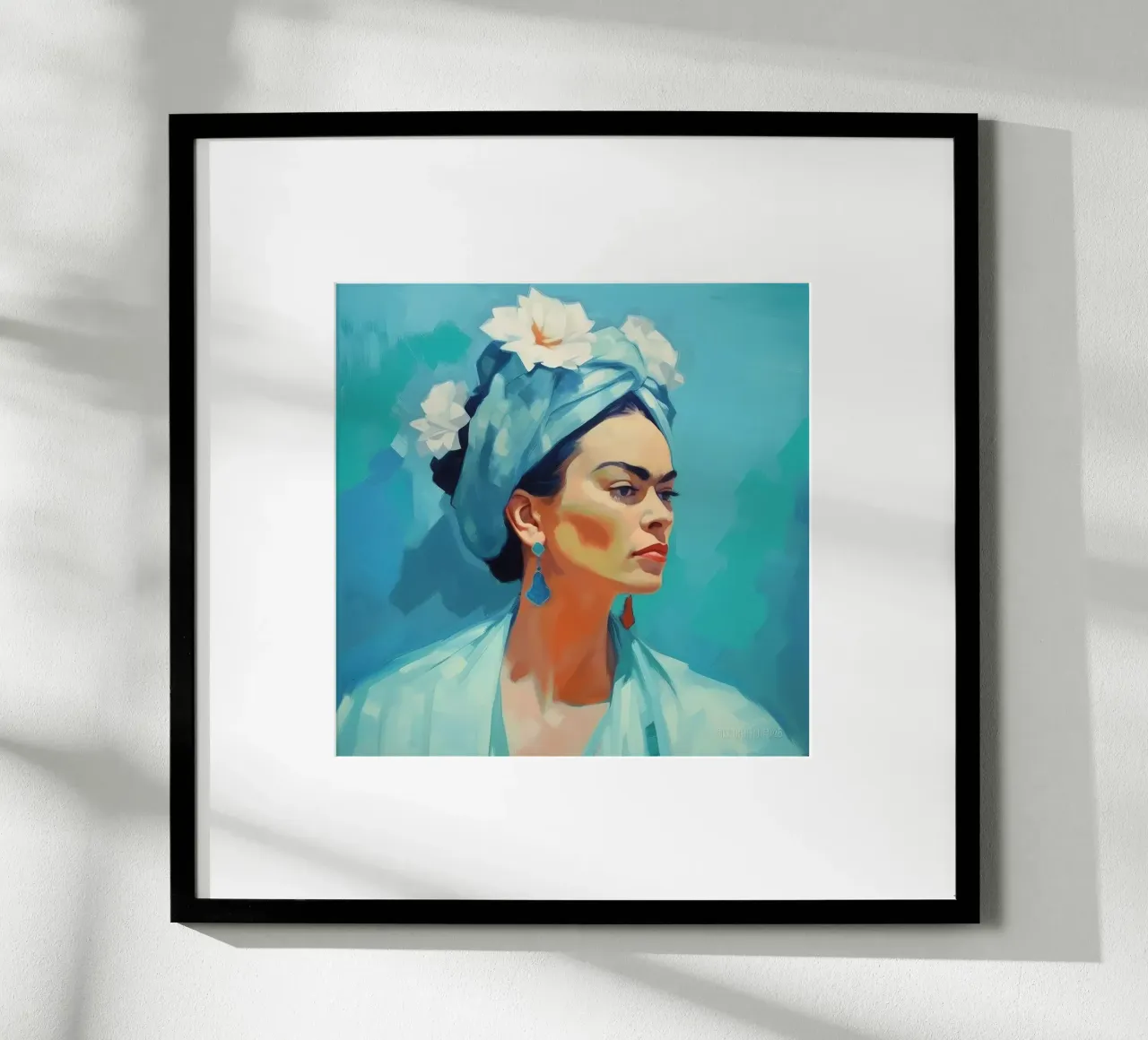 Frida Kahlo "Soulful Rebellion" poster by Fantasias Florales