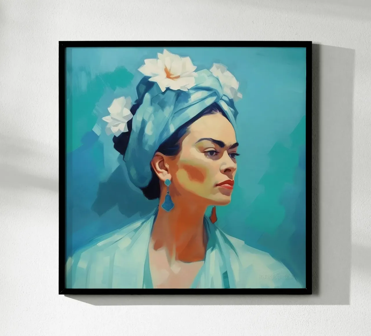 Frida Kahlo "Soulful Rebellion" poster by Fantasias Florales