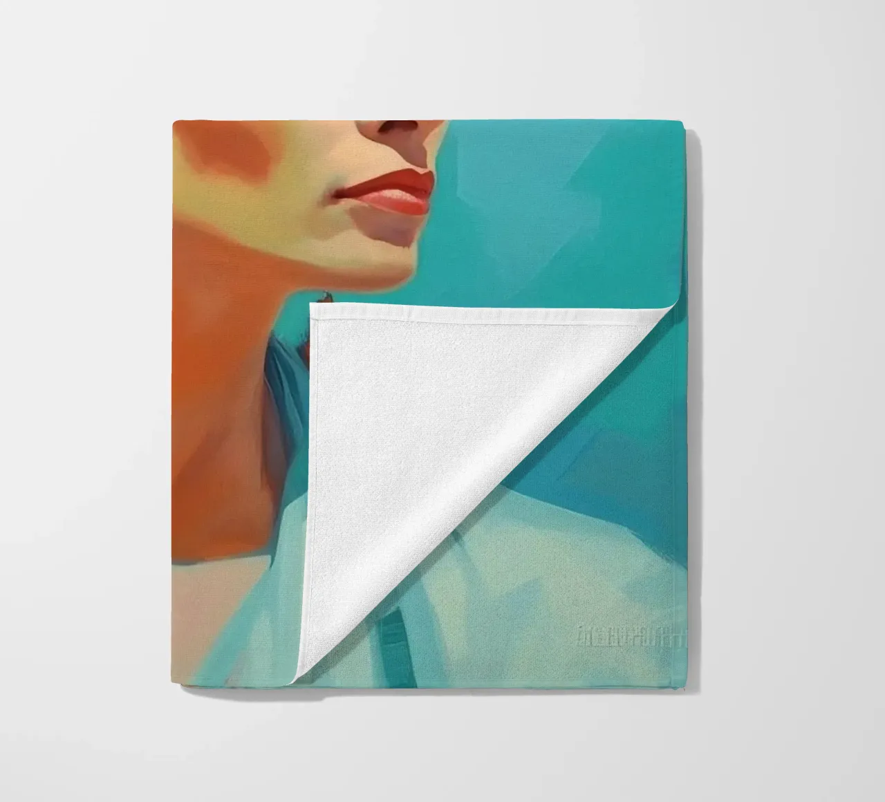 Frida Kahlo "Soulful Rebellion" beach towel by Fantasias Florales