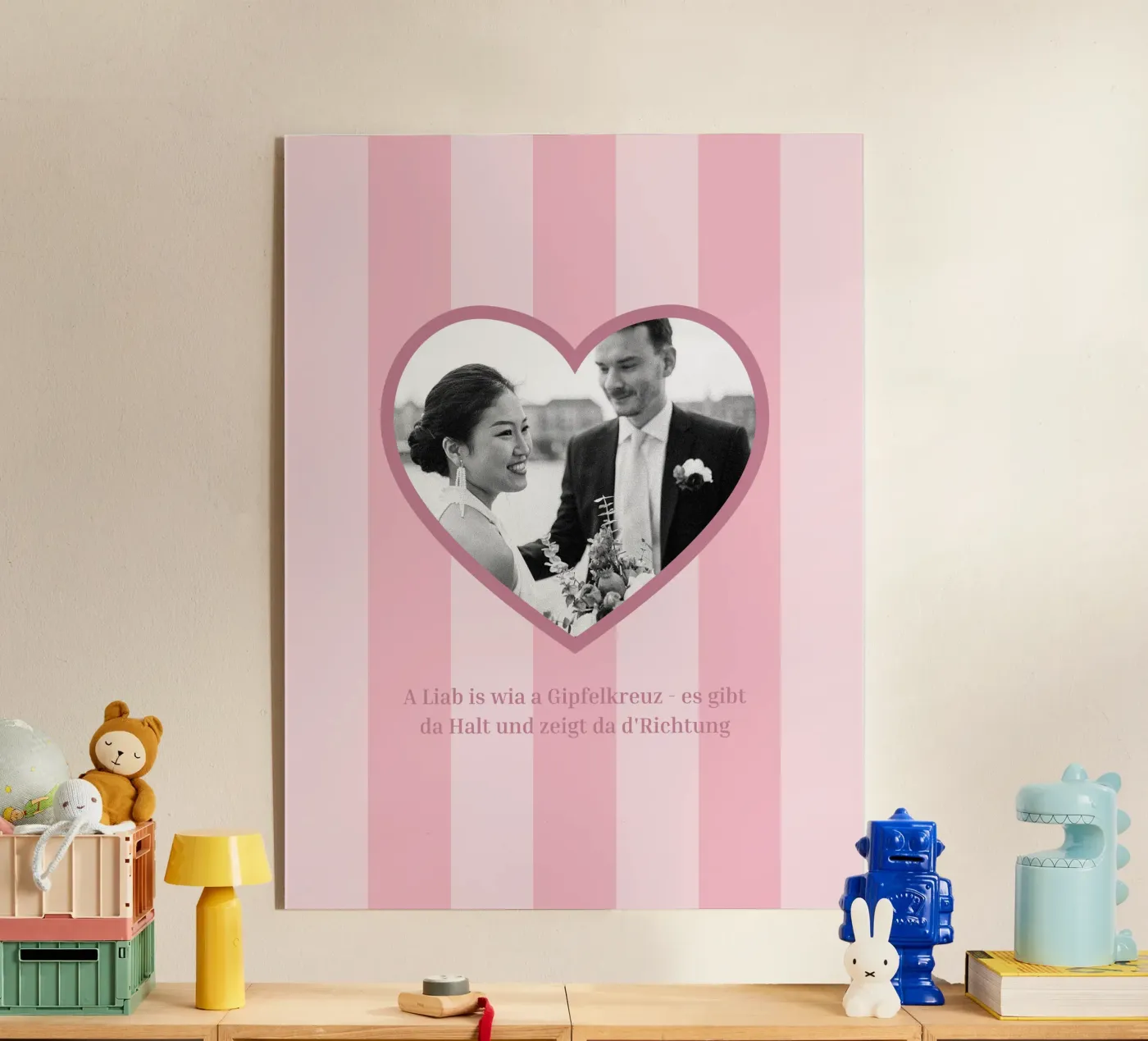 Die Liab acryl van Made in Bavaria