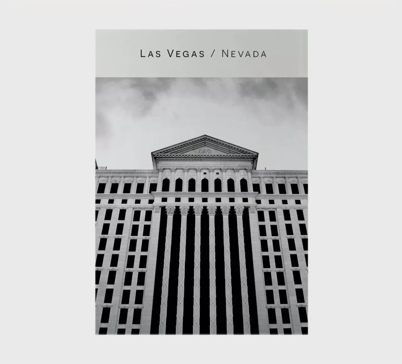 Las Vegas B&W notebook by In Full Color
