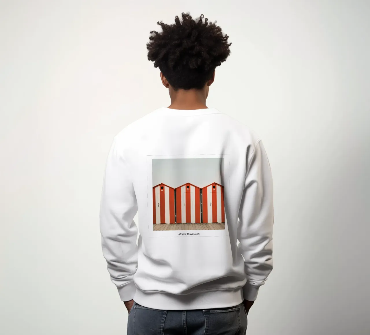Capanne da spiaggia a strisce felpa da aaron Shop