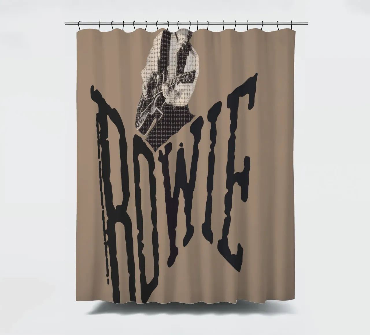 David Bowie Jump Duschvorhang von Gunawan Rb