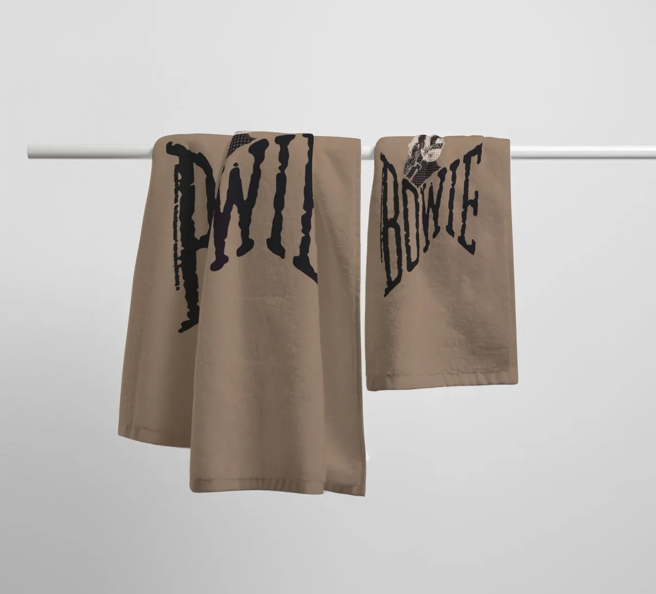 David Bowie Jump towel by Gunawan Rb