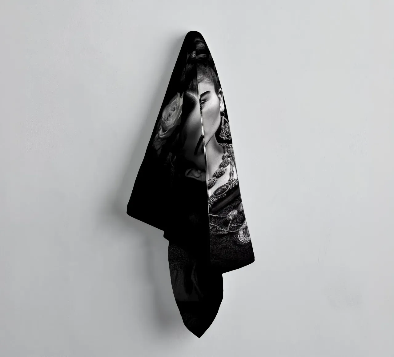 Frida Kahlo "Resilience Redefined" towel by Fantasias Florales
