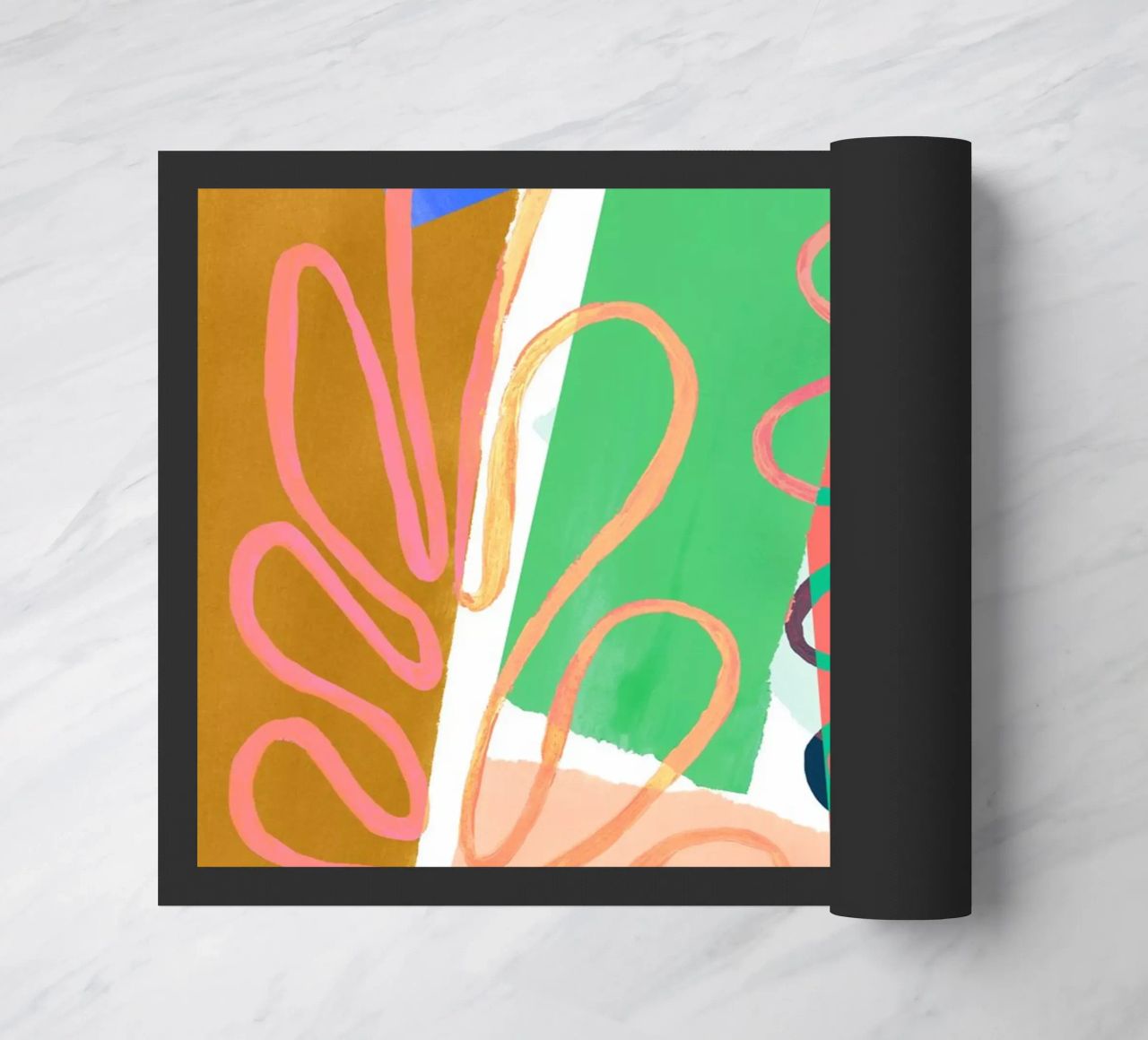 Modern Colourful Abstract Art Print zerbino da Violets Print House