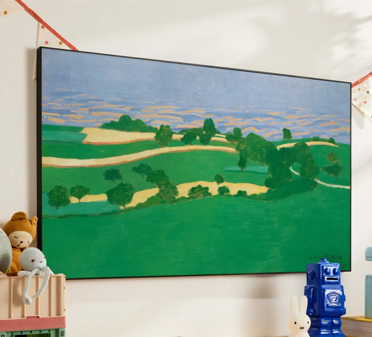 Corn Fields (Les Blés) by Félix Vallotton alluminio dibond da Bisous Art