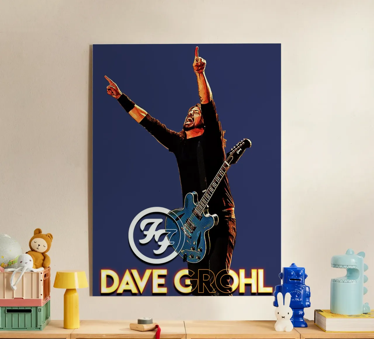 Dave Grohl acrylic glass by Gunawan Rb