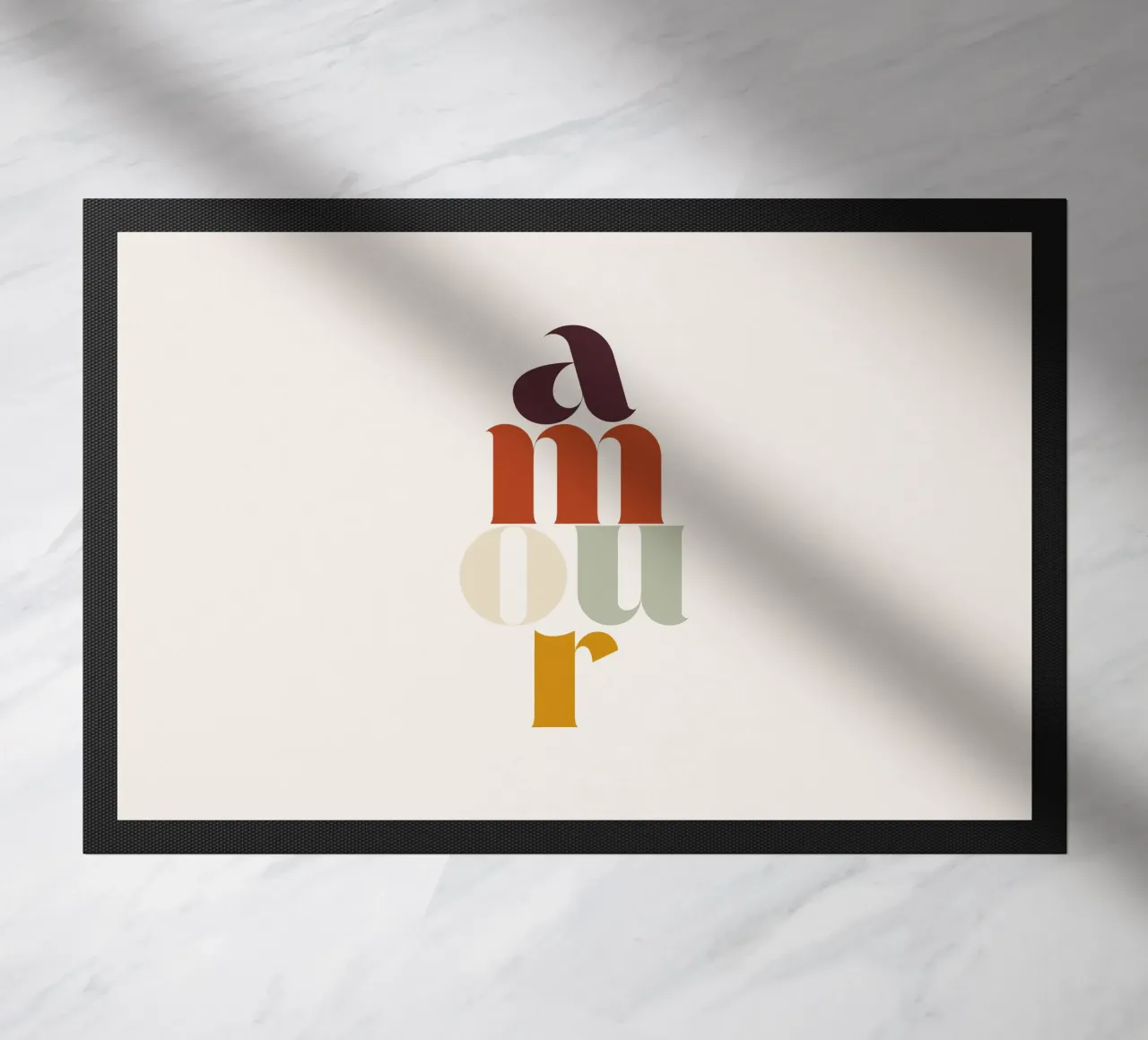 Amour - Retro Typography zerbino da Imaginative Quotes