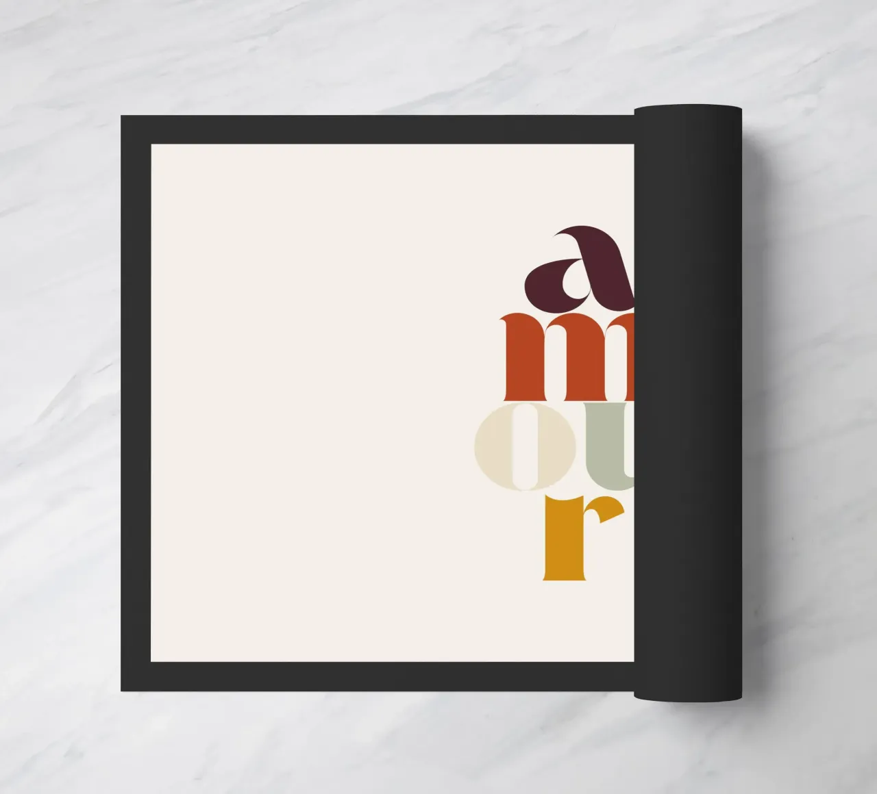 Amour - Retro Typography zerbino da Imaginative Quotes