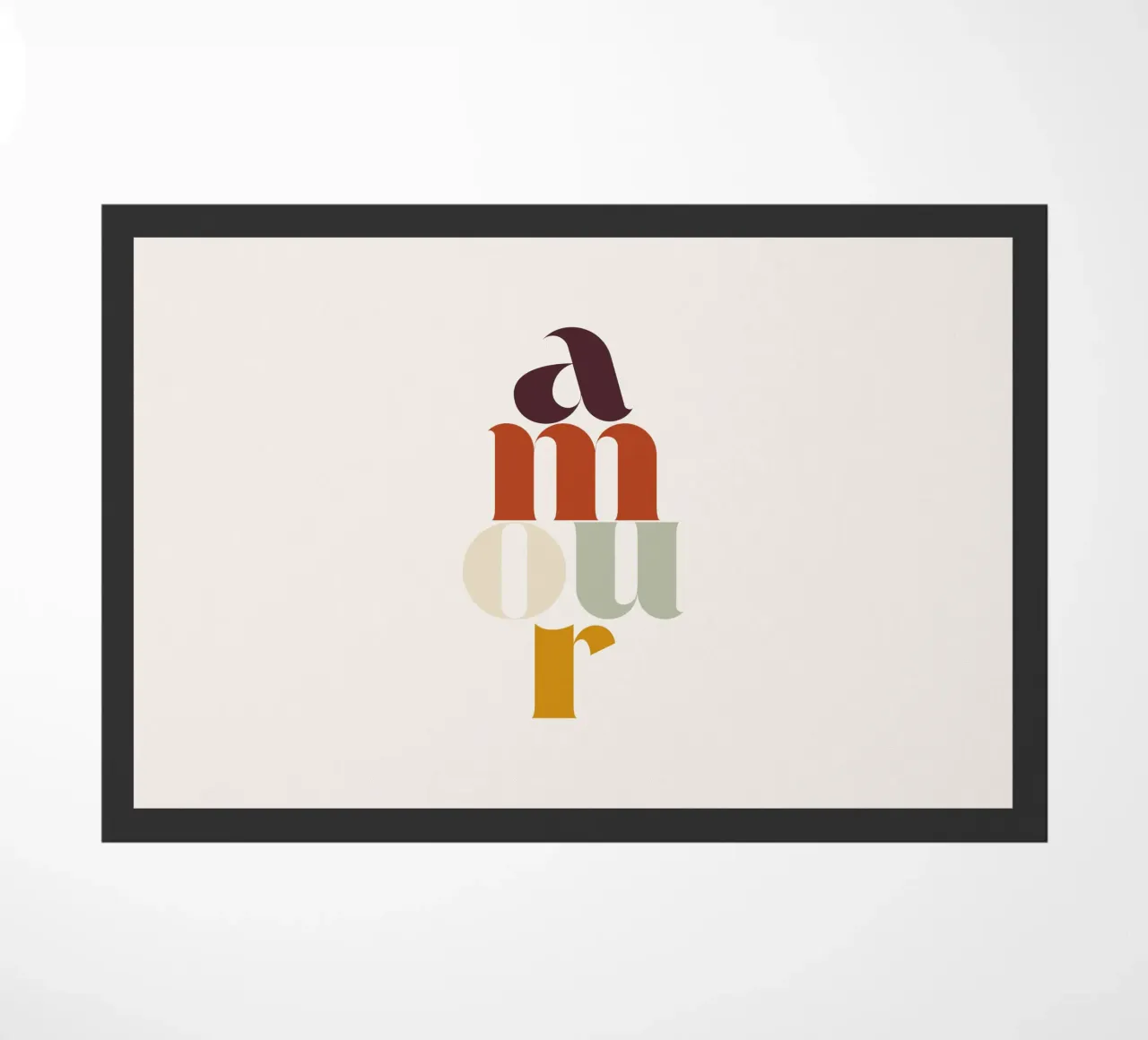 Amour - Retro Typography zerbino da Imaginative Quotes