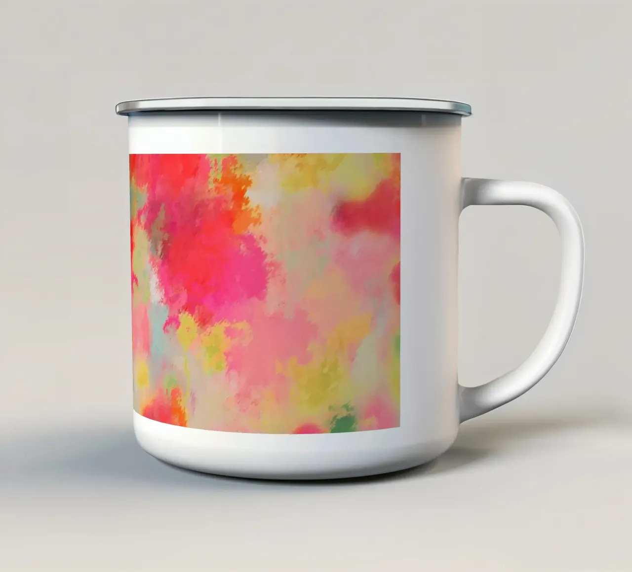 Il suono dei fiori colorati tazza in smalto da Petra Lang