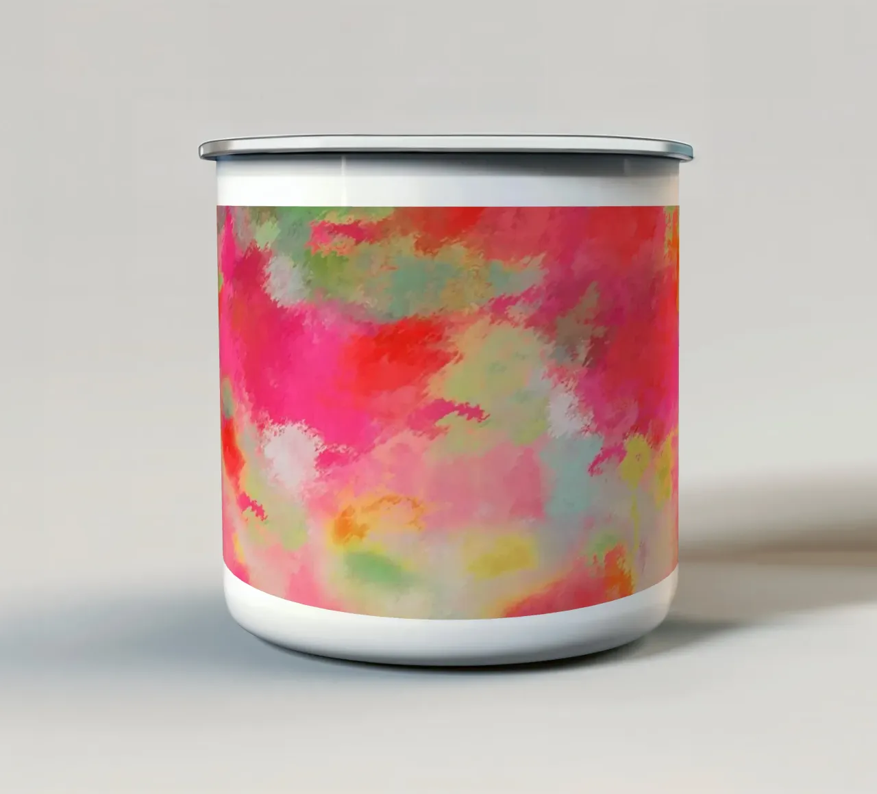 Il suono dei fiori colorati tazza in smalto da Petra Lang