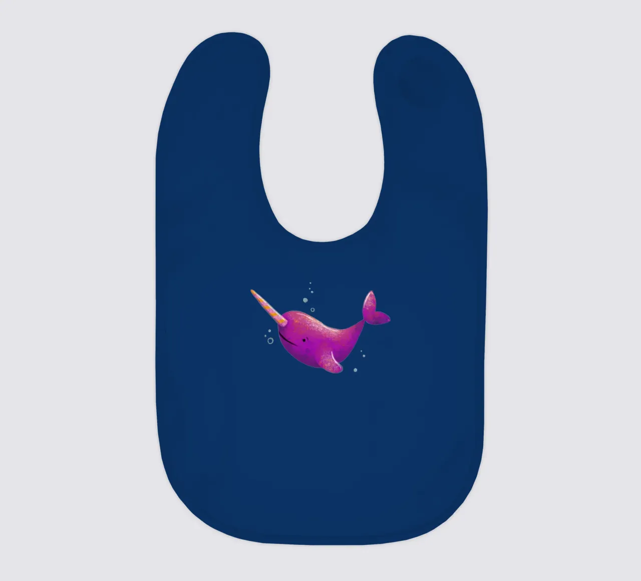 Narwal baby slabbetje van miriamkross-kids