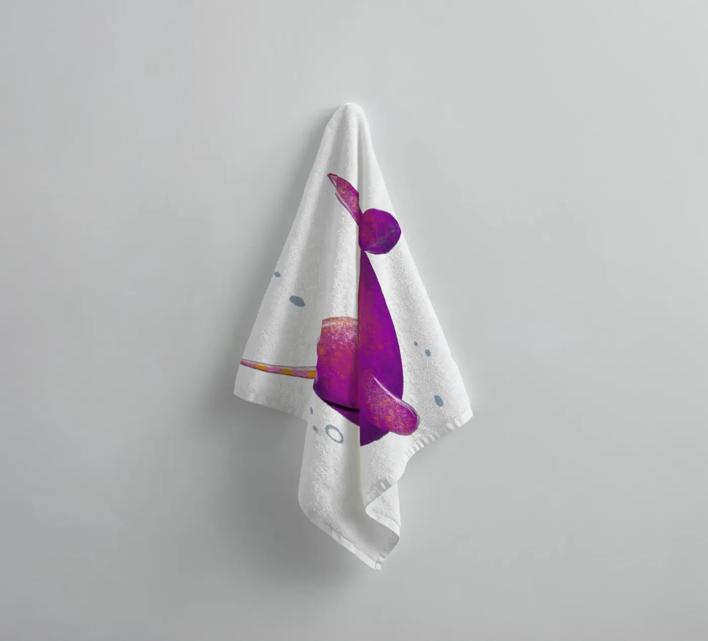 Narwal towel by miriamkross-kids