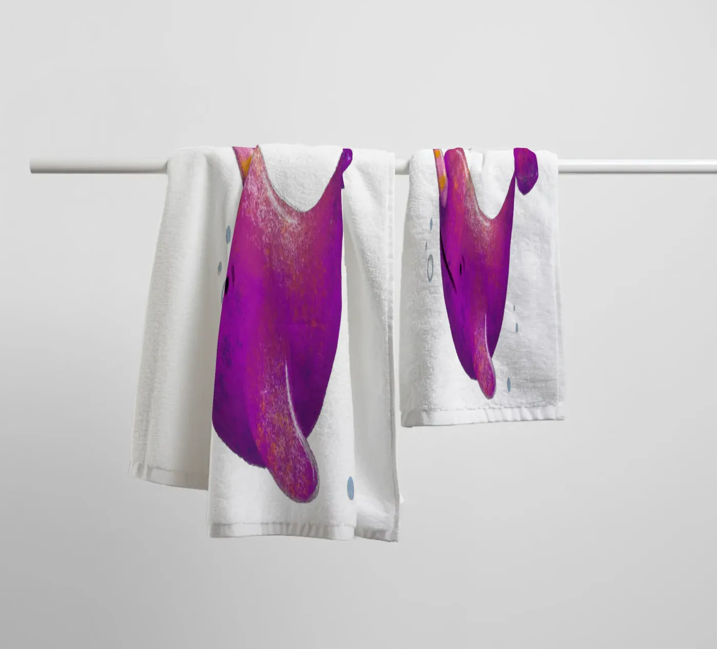 Narwal towel by miriamkross-kids