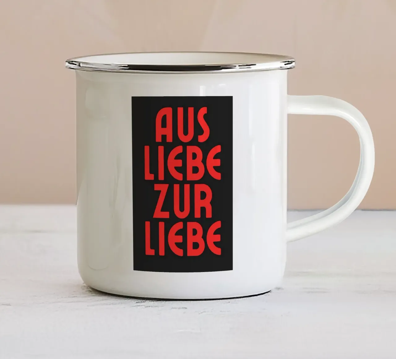 Aus Liebe zur Liebe tazza in smalto da Flosters