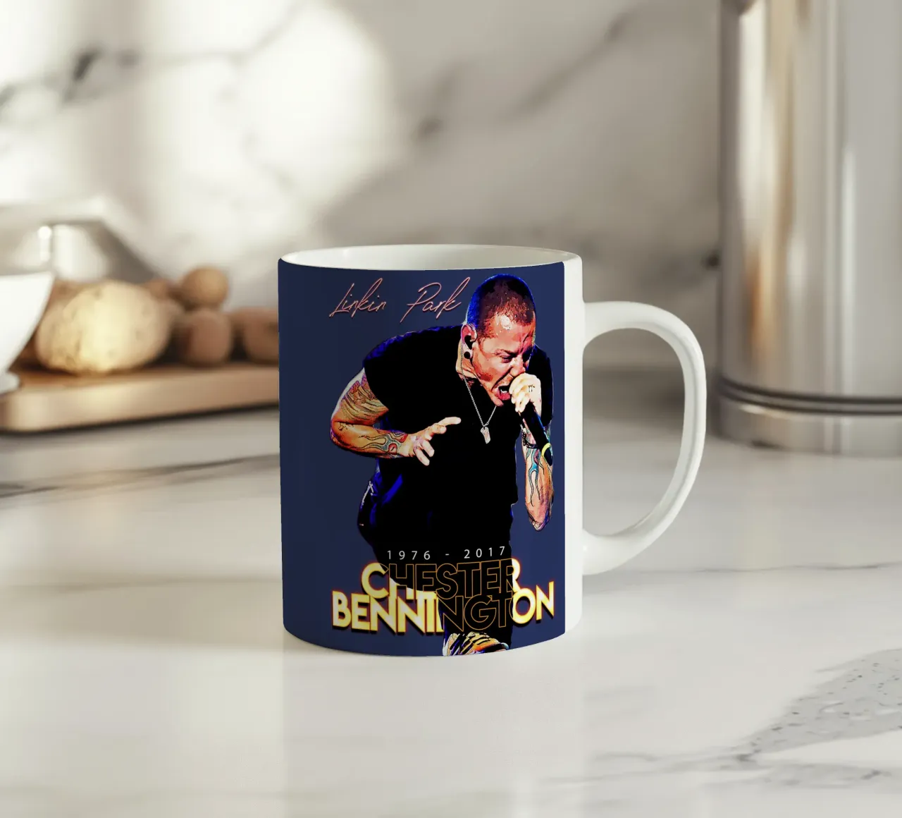 Chester Bennington tazza in ceramica da Gunawan Rb