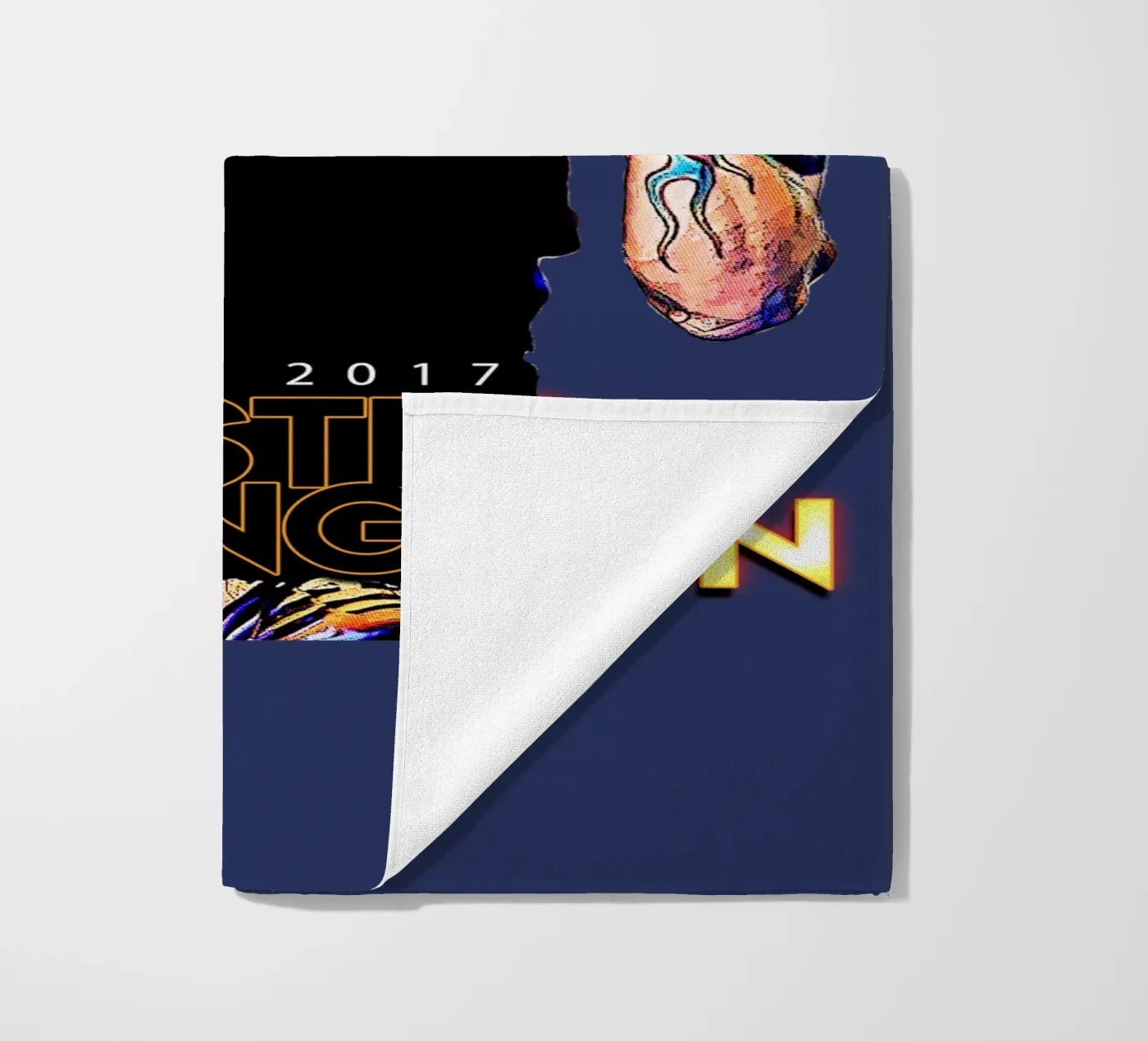 Chester Bennington beach towel by Gunawan Rb