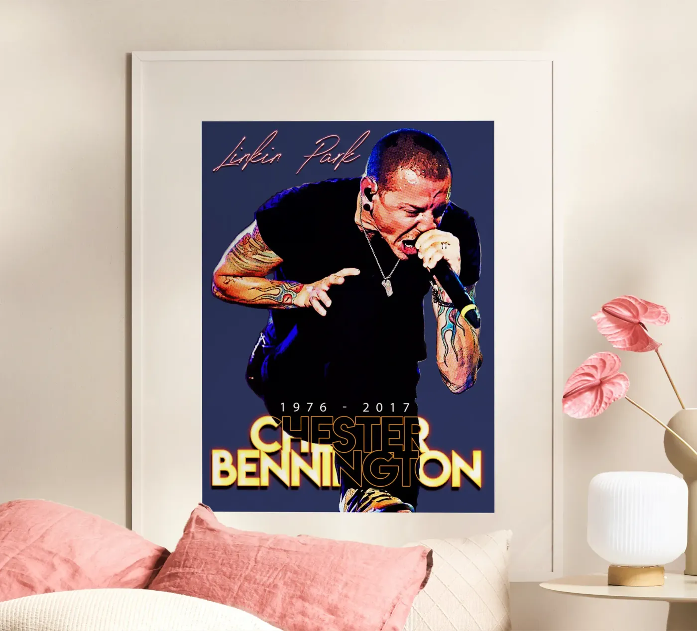 Chester Bennington Poster von Gunawan Rb