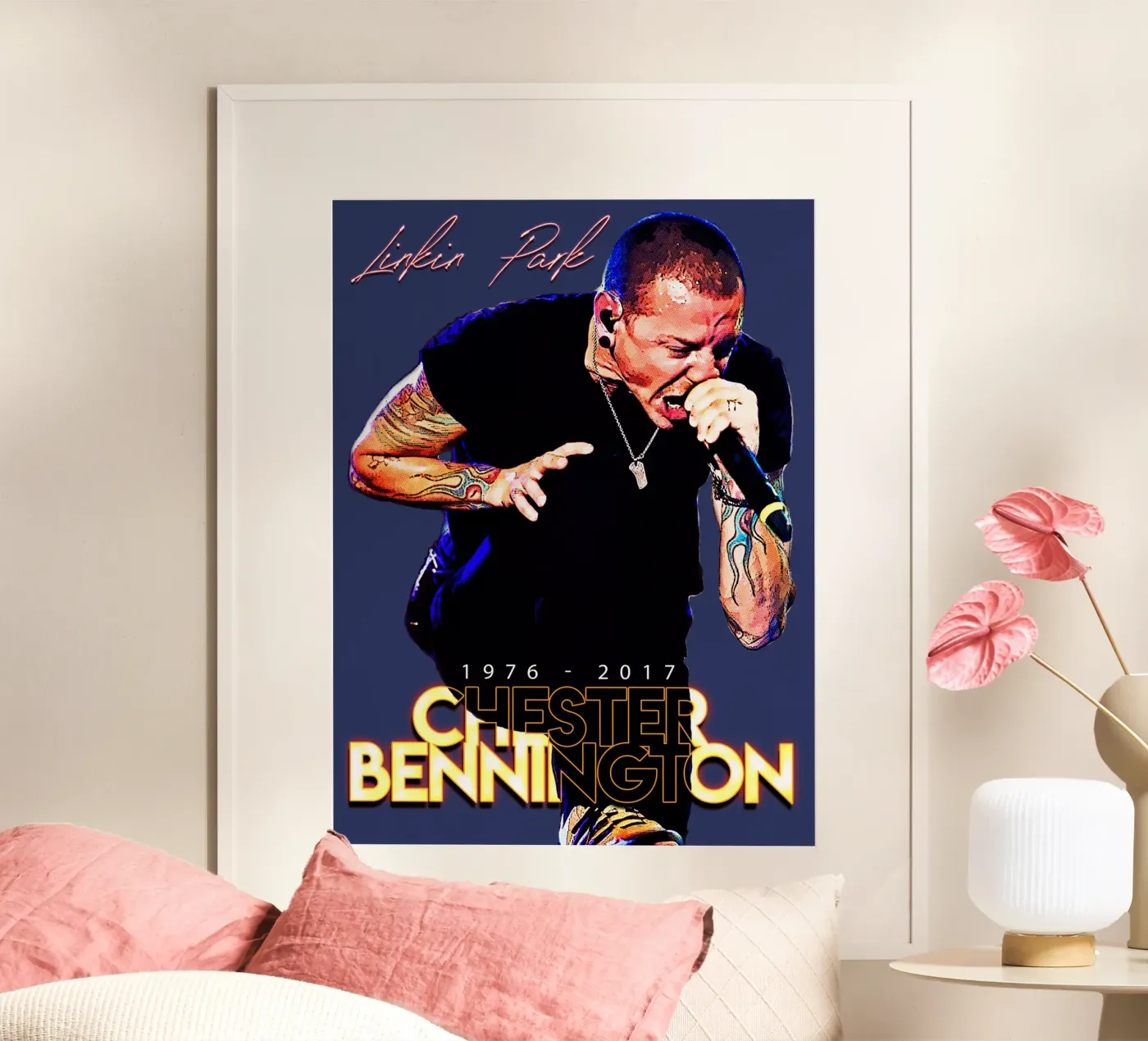 Chester Bennington poster van Gunawan Rb
