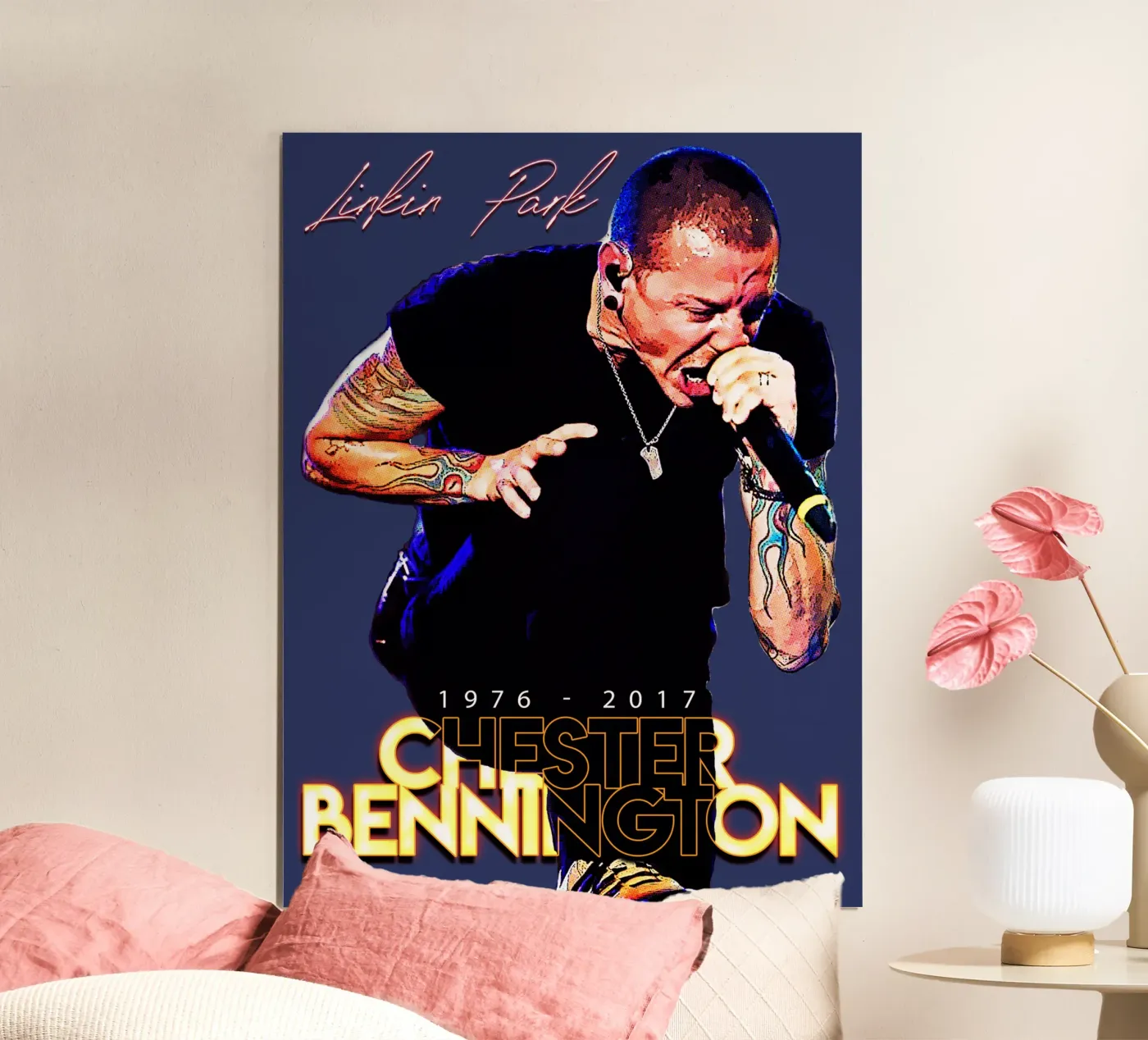 Chester Bennington Poster von Gunawan Rb