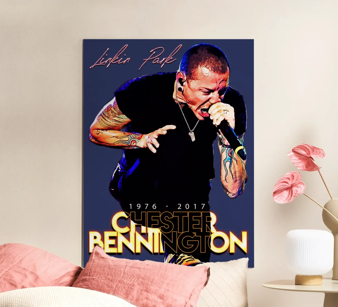 Chester Bennington poster van Gunawan Rb