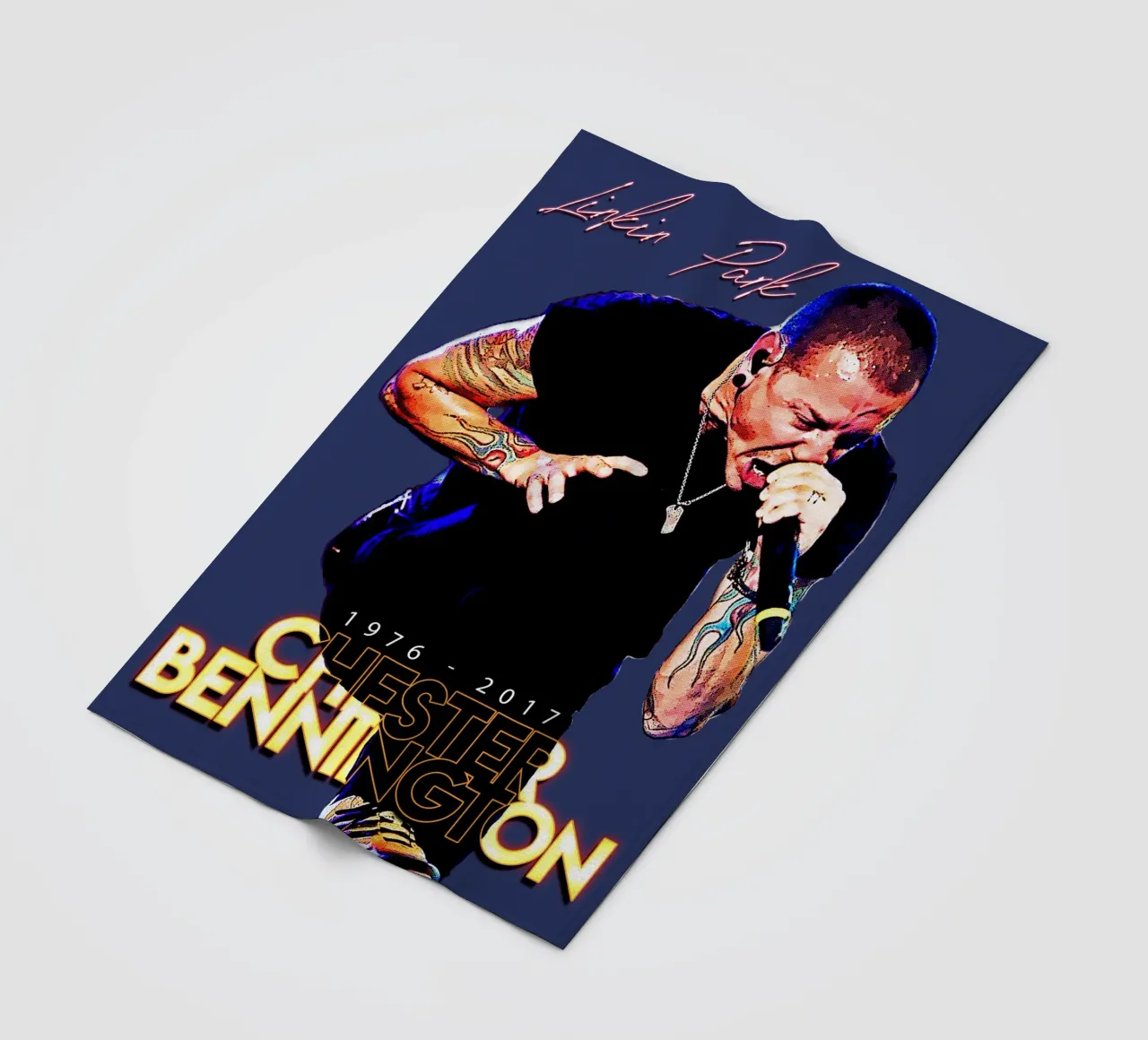 Chester Bennington coperta in pile da Gunawan Rb