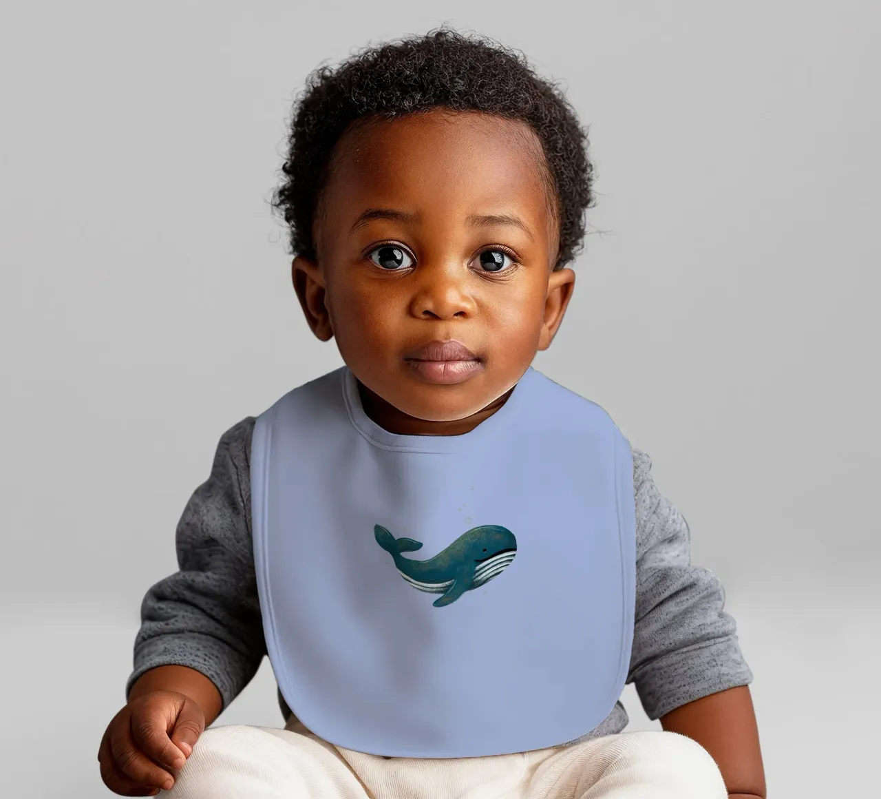 Blauwal Babylätzchen von miriamkross-kids