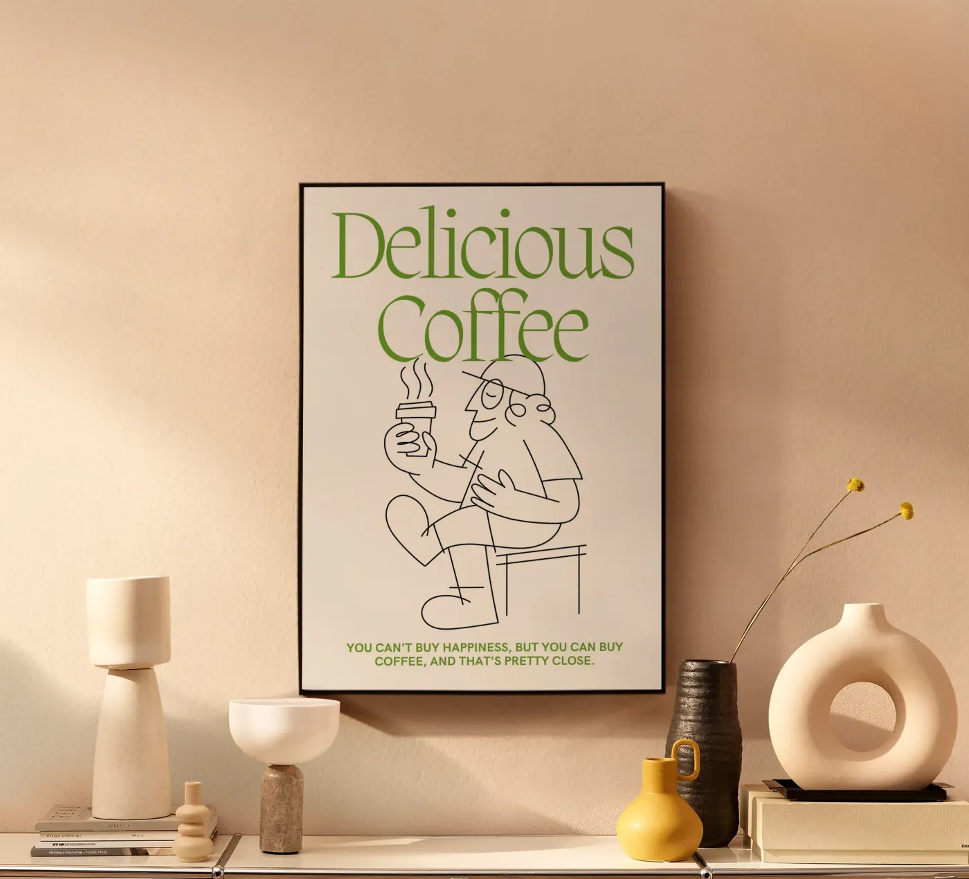 DELICIOUS COFFEE acryl van COFFEE CLUB