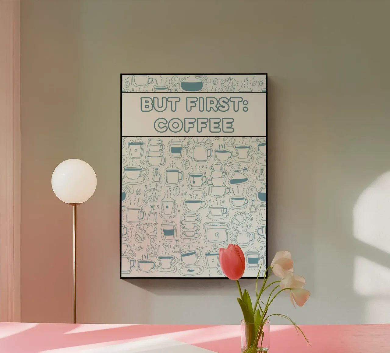 BUT COFFEE FIRST plexiglass da COFFEE CLUB