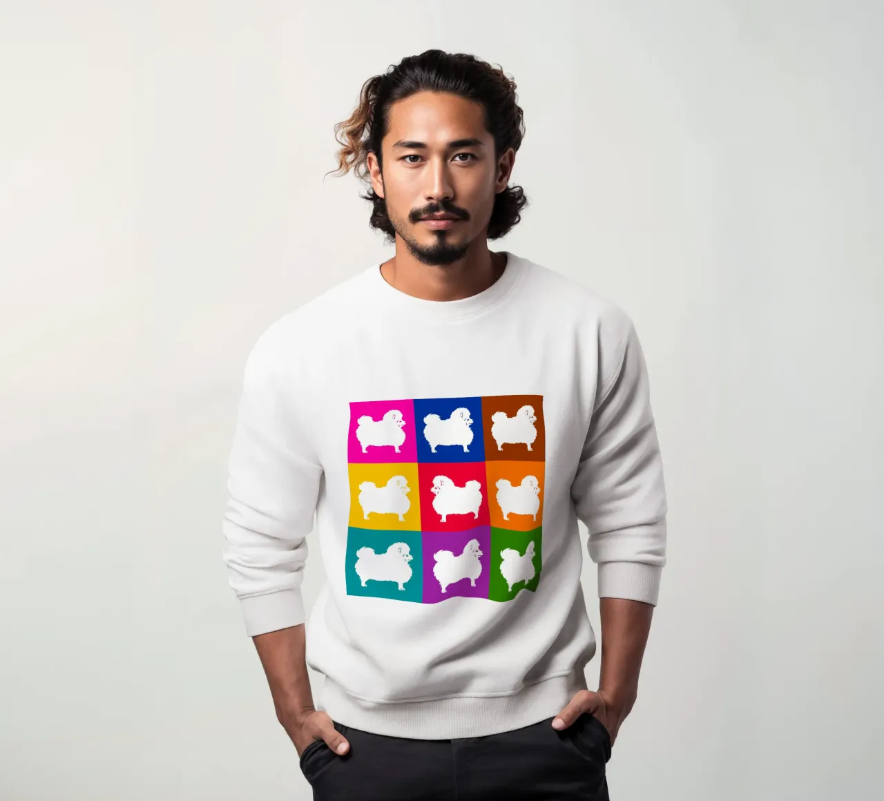 Spitz in piedi felpa da Pop dogs